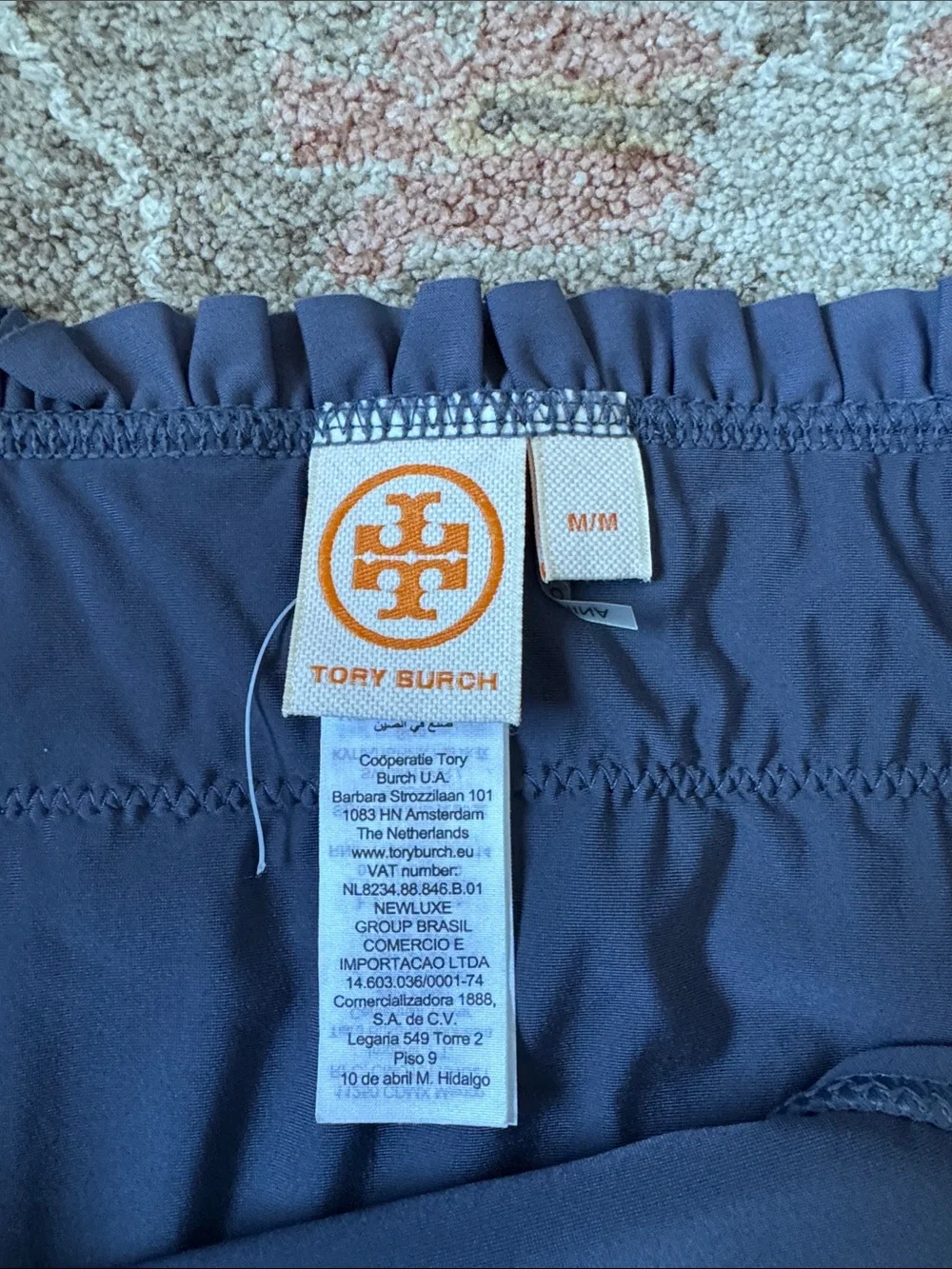 Tory Burch Costa Smocked Hipster Bikini Bottoms
